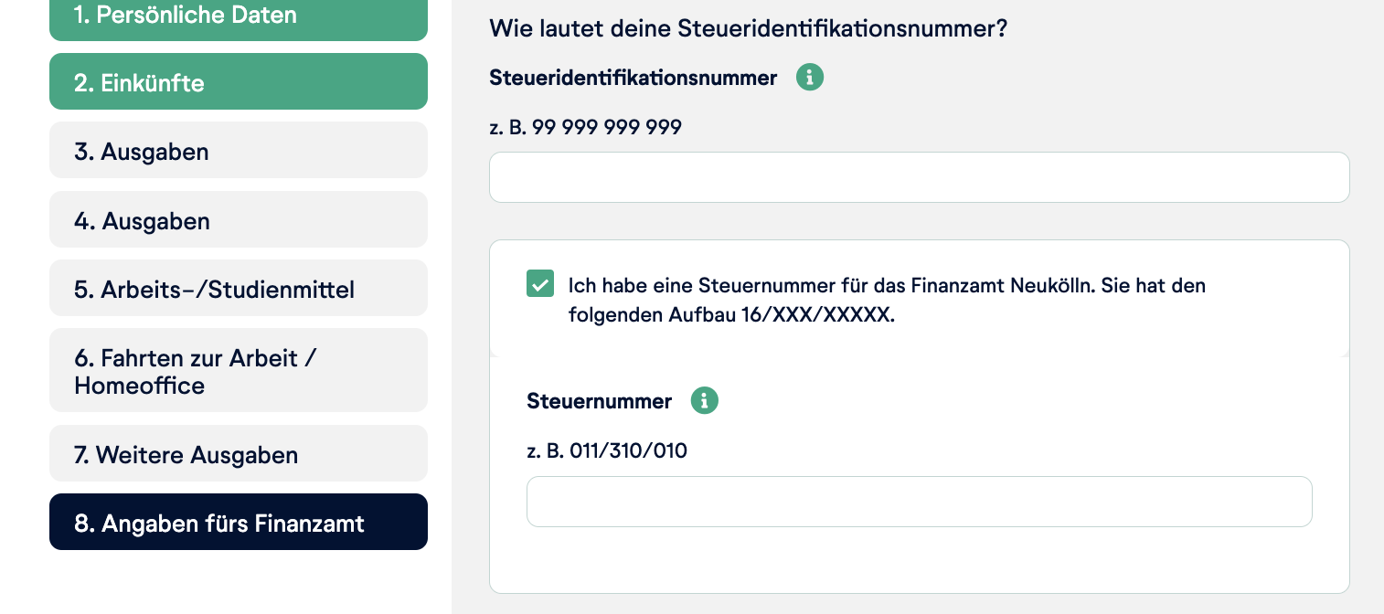 Steuernummer und SteuerID Helpcenter